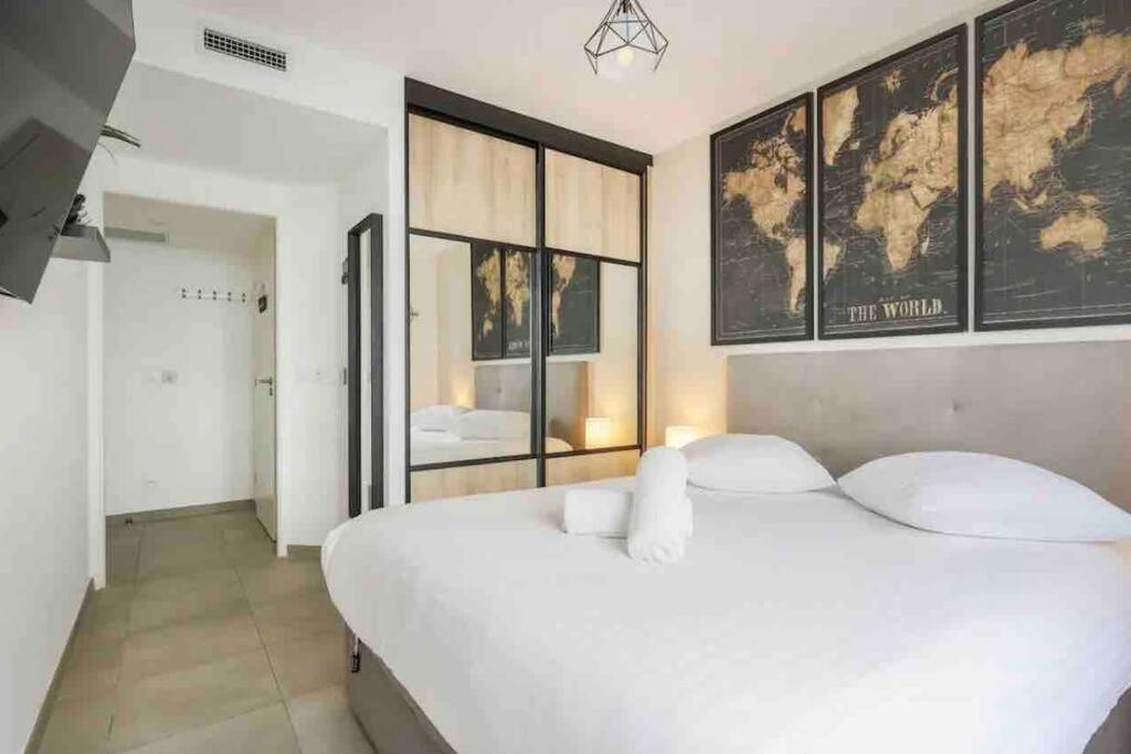 Logement Moderne Luxueux Parking Ac Cote De La Mer Nicea Zewnętrze zdjęcie